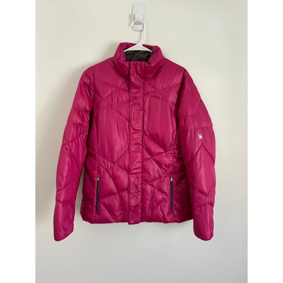 SPYDER Women’s Puffer Jacket Coat Size L Full Zip Winter Activewear Gorpcore - Picture 3 of 8